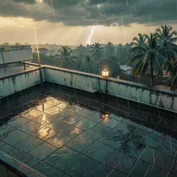 Rain Over Havana Roofs